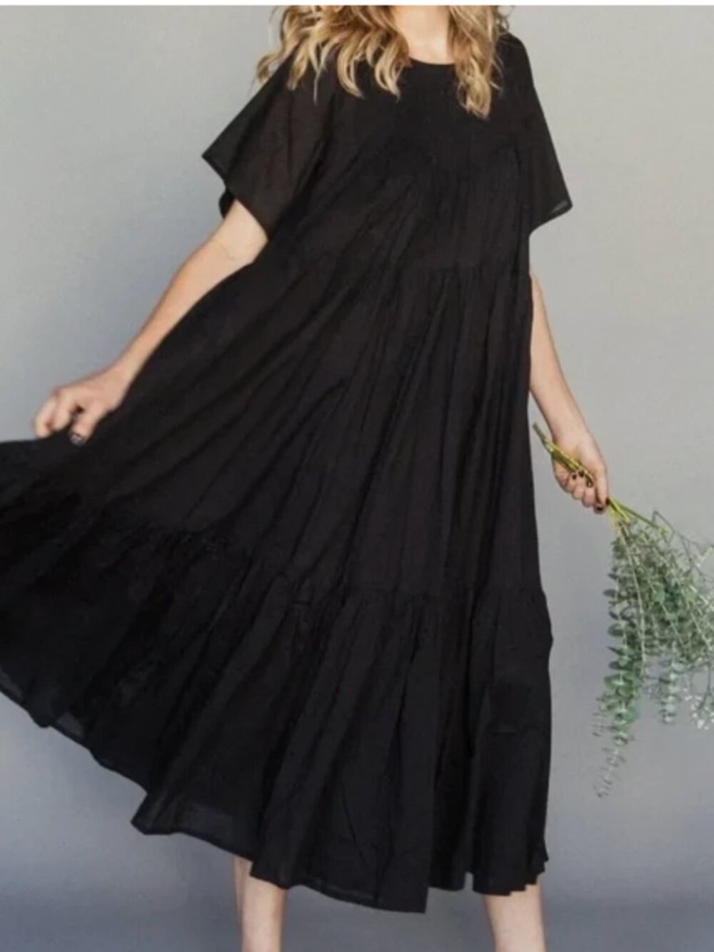 Lekha Sonia Black Maxi Dress Size XL